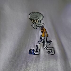 Forever 21 White Sweater with Cartoon Graphic